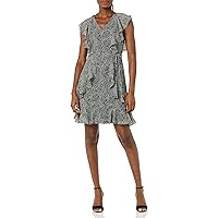 TOMMY HILFIGER Women's Sleeveless Ruffle Dress