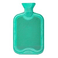 Bodico Cozy Hot Water Rubber Bottle - 1.7L, Green-Perfect for Winter Season, Heating Pad to Relieve Pain for Muscles, Stress and Cramps