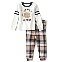 The Children's Place Baby Family Matching, Football Pajama Sets, Cotton