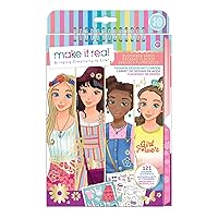 Fashion Design Sketchbook: Blooming Vibes - Fashion Sketchbook for Girls - Kids Fashion Design Kit - Fashion Designer Kits for Girls - Fashion Coloring Book for Girls 6-8-10-12-14
