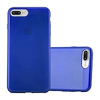 Case Compatible with Apple iPhone 8 Plus / 7 Plus / 7S Plus in Blue - Shockproof and Scratch Resistant TPU Silicone Cover - Ultra Slim Protective Gel Shell Bumper Back Skin