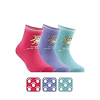 Conte Kids Tip-Top Cotton Soft Antislip Breathable Multicolor All-Season Girls Socks Size 14 (Fits Shoe 6-8)