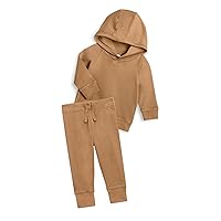 Colored Organics Organic 2 Piece Hoodie and Jogger Set - Ginger - 4T