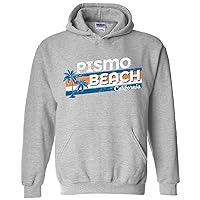 UGP Campus Apparel Retro Resort Pismo Beach - California Vacation Holiday Summer Hoodie - X-Large - Sport Grey