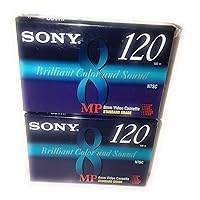 Sony MP 8mm Video Cassette Standard Grade 120 min (2 Pack)