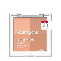 Neutrogena Healthy Skin Blends Powder Blush Makeup Palette, Illuminating Pigmented Blush with Vitamin C & Botanical Conditioners for Blendable, Buildable Application, 30 Sunkissed.3 oz