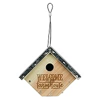Wild Wings WWGH1-DECO Galvanized Weathered Cedar Wren House