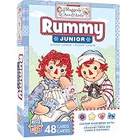 MasterPieces Licensed Kids Games - Raggedy Ann & Andy - Rummy Junior Card Game Games for Kids & Family, Laugh and Learn