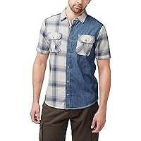 Buffalo David Bitton Men's Short Sleeve Plaid Button Down