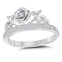 Brilliant Round Cut Simulated White Diamond 14k White Gold Finish Engagement Wedding Bridal Ring Set