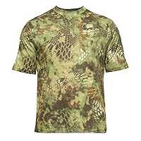 Kryptek Men’s Stalker Short Sleeve Hunting Shirt, 100% Cotton, Stealthy Camo Tee