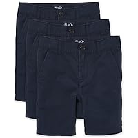 The Children's Place boys Uniform Stretch Chino Shorts 3 pack