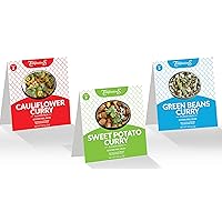 Flavor Temptations Indian Spice Kits | Vegan Variety (3-pack) with Easy-to-cook Indian recipes | Includes Seasoning Kits to cook traditional authentic Cauliflower curry, Green beans curry, Sweet potato curry | Ideal for Beginners or Foodies | Customizable Spice level | Gluten free, Salt free, No additives or preservatives