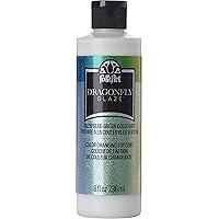 FolkArt Dragonfly Glaze Assorted Acrylic Craft Paints, Blue-Green-Gold Shift 8 fl oz Premium Acrylic Topcoat Paint, Perfect For Easy To Apply DIY Arts And Crafts, 36239