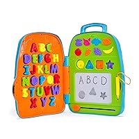 Boley Alphabet Learning Backpack - Interactive Educational Doodle Board Set with Letters, Color Buttons & More - Toddler Toys & Activities for Ages 3+