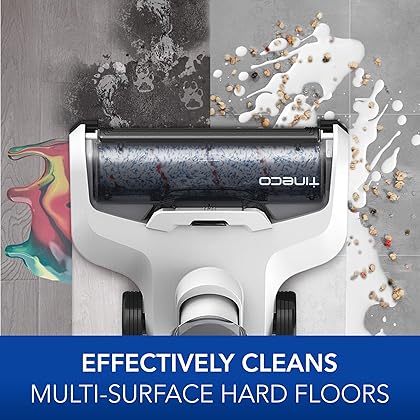 Tineco iFloor Complete Cordless Wet Dry Vacuum Hardwood Floor Cleaner for Multi-Surface Cleaning , Great for Sticky Messes and Pet Hair 