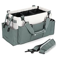 NINU Large Cleaning Supplies Caddy with Handle, Mop Buckets, Plastic  Storage Organizer, Cleaning Basket for Cleaning Products, Bathroom,  Bedroom
