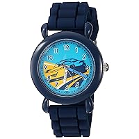 Disney Cars Kids' WDS000301 Cars 3 Analog Display Analog Quartz Blue Watch