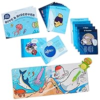 Battat Education – Ocean Color Changing Bath Book – Water Color Book – Learning Color Book for Toddlers – Bath Time Books – 3 Years + – Dive & Discover