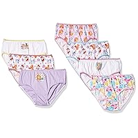 Paw Patrol Girls' 100% Combed Cotton 10-Pack Underwear Available with Chase, Skye, Rubble and More in Sizes 2/3t, 4t, 4, 6, 8