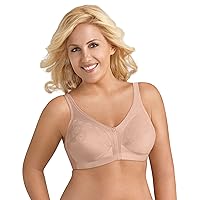 Exquisite Form 5100548 Fully Slimming Wireless Full-Coverage Bra with Back Closure & Lace