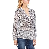 Vince Camuto Womens Tranquil Petals Pullover Blouse
