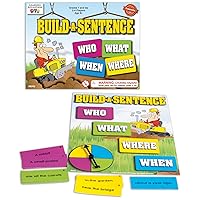 LEARNING ADVANTAGE-6002 Build-A-Sentence - Learning Games for Kids - Sentence Building and Literacy Game - Homeschool Supplies