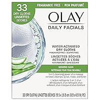 Olay 4-in-1 Sensitive Daily Facial Cloths, 33 ct (Packaging May Vary)