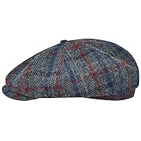Sterkowski Shelby Hat | Tweed Flat Cap for Men | Warm Elegant 100% Wool Newspaper Boy Cap