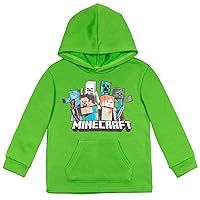Minecraft Fleece Pullover Hoodie Little Kid to Big Kid Sizes (4-18-20)