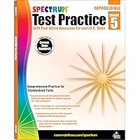 Spectrum 5th Grade Test Practice Workbooks All Subjects, Ages 10 to 11, 5th Grade Test Practice, Language Arts, Reading Comprehension, Vocabulary, Writing and Math Reproducible Book - 160 Pages Spectrum 5th Grade Test Practice Workbooks All Subjects, Ages 10 to 11, 5th Grade Test Practice, Language Arts, Reading Comprehension, Vocabulary, Writing and Math Reproducible Book - 160 Pages Paperback