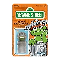 Super7 Sesame Street Reaction Figures Wave 02 - Oscar The Grouch Action Figure