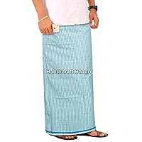 Attractive Dhoti Cotton Unstitched Lungi Comfortable Coverup Panche Traditional kailis 2.25 Meter Mundu