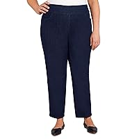 Alfred Dunner Womens Plus-Size Super Stretch Mid-Rise Average Length Pant