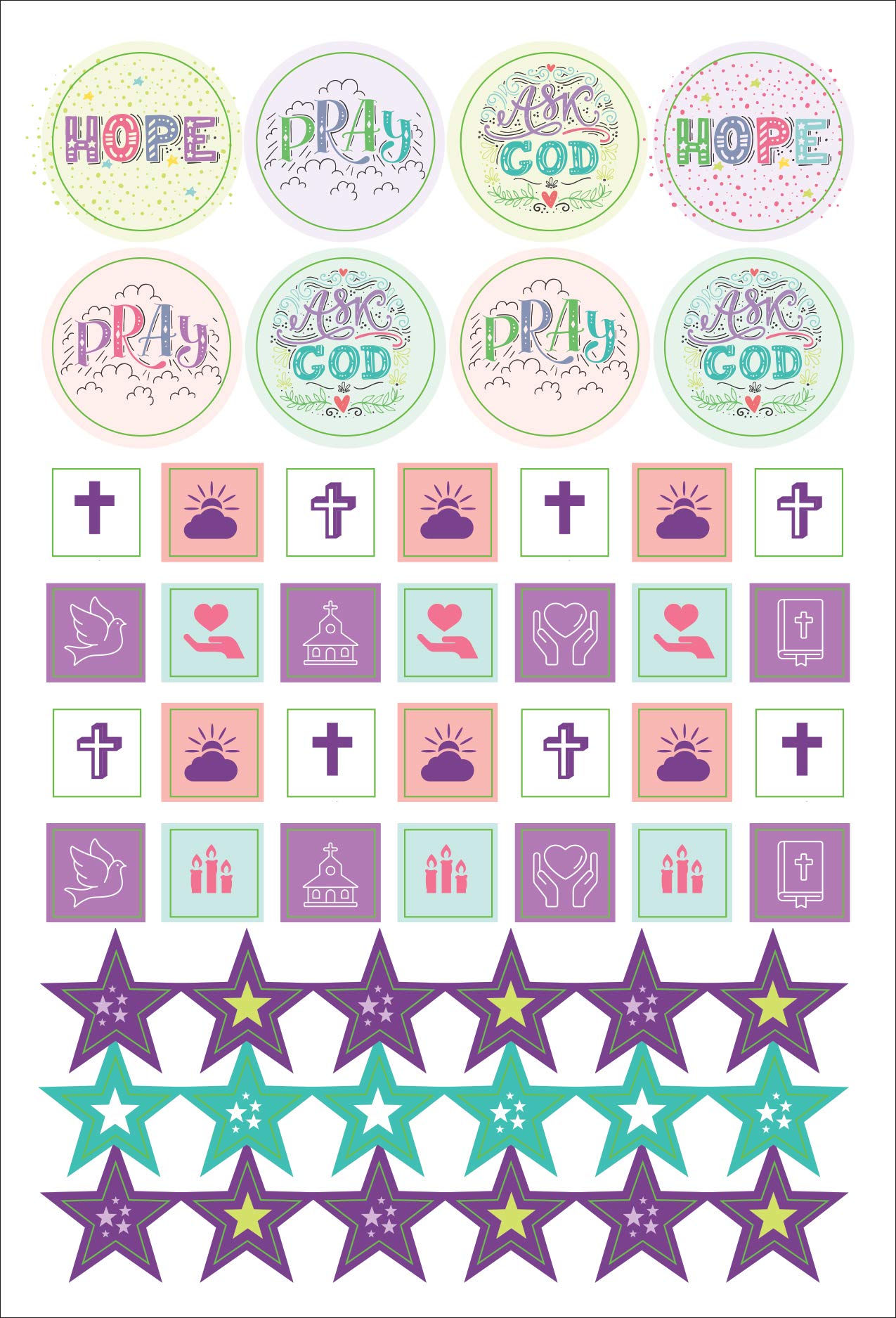 Essentials Planner Stickers - Bible (Set of 450 Stickers)