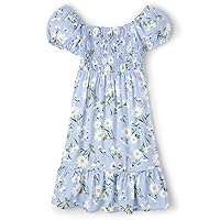 The Children's Place girls Mommy And Me Floral Tiered Dress