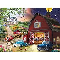 Buffalo Games - Farm Life Night and Day - 1000 Piece Jigsaw Puzzle for Adults Challenging Puzzle Perfect for Game Nights - Finished Size 26.75 x 19.75