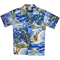 RJC Boys Tropical Fish Island Surf Shirt