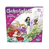 Hasbro Gaming Chutes and Ladders: Disney Princess Edition Preschool Board Game, 2-4 Players, Easter Basket Stuffers or Gifts for Kids, Ages 3+ (Amazon Exclusive)