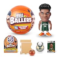 5 Surprise NBA Ballers Series 1 by ZURU, Collectible Mystery Capsule, Toy for Girls, Realistic Miniature Baby, Playset and Accessories