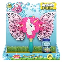 Kid Galaxy Mr. Bubble Non-Stop Fun Motorized Musical Unicorn Bubble Blower -with 4 Ounce Premium Bubble Solution for Kids at Age 3 and up