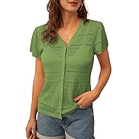 GRACE KARIN Womens Short Sleeve Cardigan 2024 Summer Crochet Cardigans for Women Lightweight Shrugs Sweaters Tops