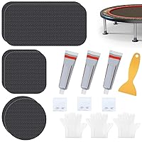 Trampoline Stakes, Trampoline Patch Repair Kit 3 Sizes Patches | Repair Trampoline Mat Tear or Hole in a Trampoline Mat