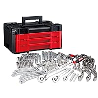 CRAFTSMAN 262-Piece Mechanic Tool Set, Master Socket Set with 3-Drawer VERSASTACK Tool Box, SAE/Metric Set (CMMT45309)