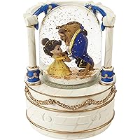 Precious Moments Beauty and The Beast Musical Snow Globe | Disney Beauty and The Beast True Beauty is Found Within Resin/Glass Musical Snow Globe | Disney Decor & Gifts