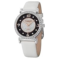 Stuhrling Original Women's 711.01 Audrey Astra Swiss Quartz Diamond White Watch