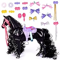 Glam-R-Ranch Raven Dream - Horse Toy with Accessories