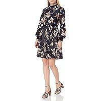 French Connection Women's Long Sleeve Drape Dress