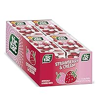 Tic Tac Strawberry & Cream Flavored Mints, Bulk 12 Pack, On-the-Go Refreshment, 1 Oz Each