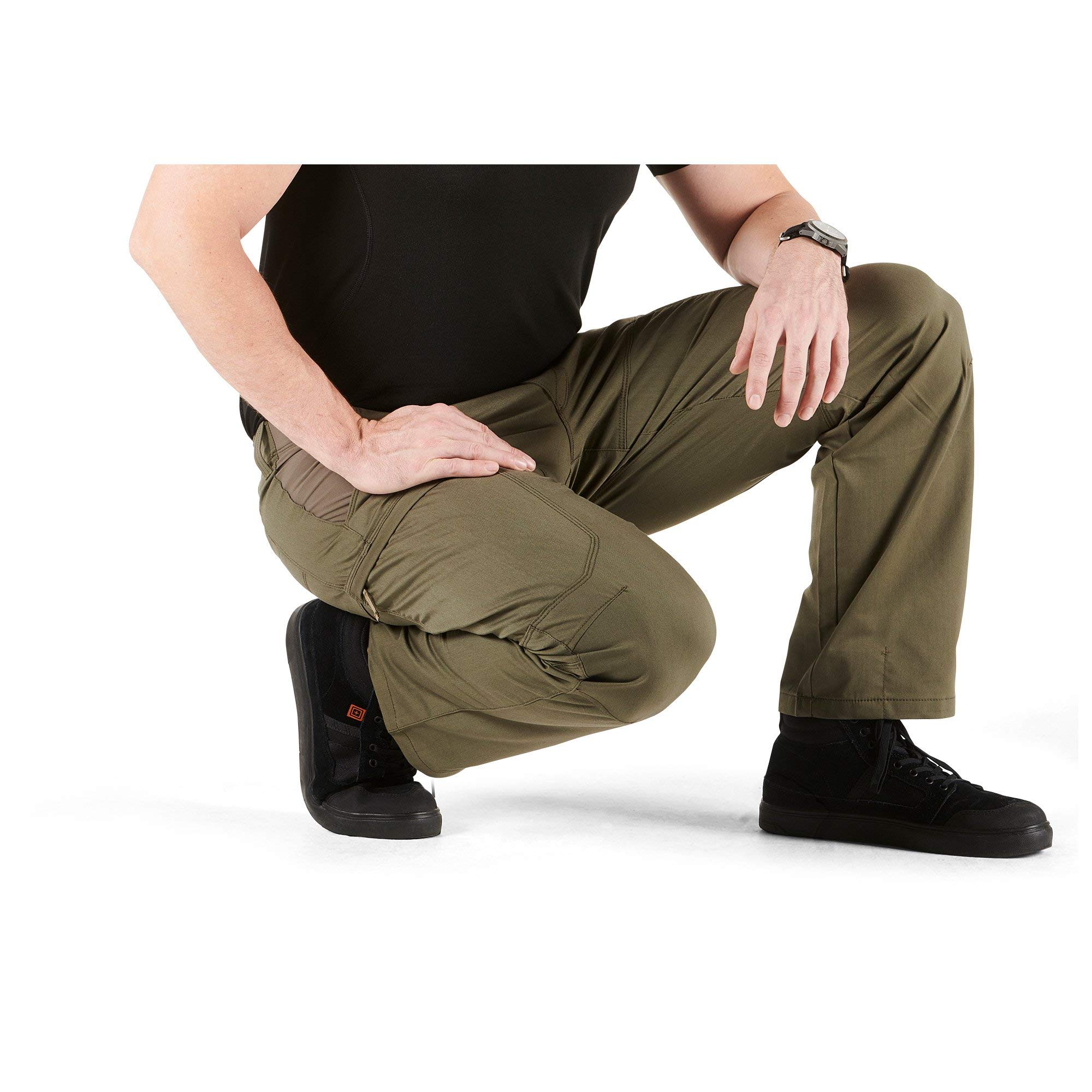 5.11 Tactical Men's Apex Cargo Work Pants, Flex-Tac Stretch Fabric, Gusseted, Teflon Finish, Style 74434